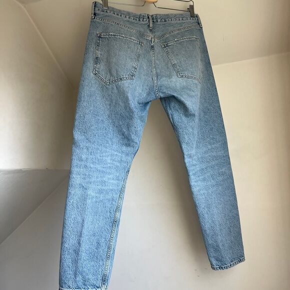 Agolde Jamie High Rise Classic Size 30 Blue Jeans 100% Organic Cotton Spectator - Picture 10 of 13